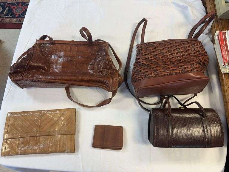 Assorted Leather Bags and Wallet image