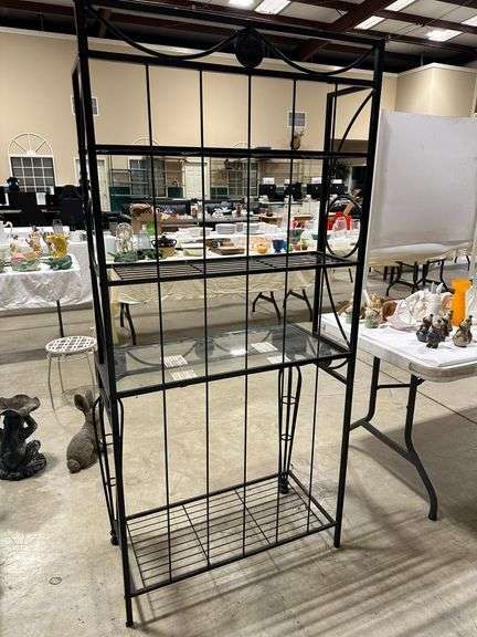 Bakers Rack Metal & Glass image