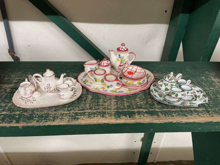 (3) Sets Miniature Tea Sets image