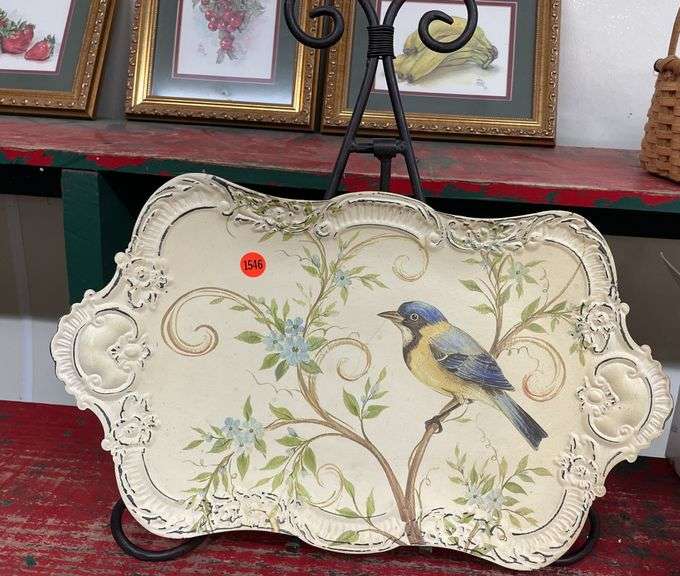 Metal Footed Tray with Easel image