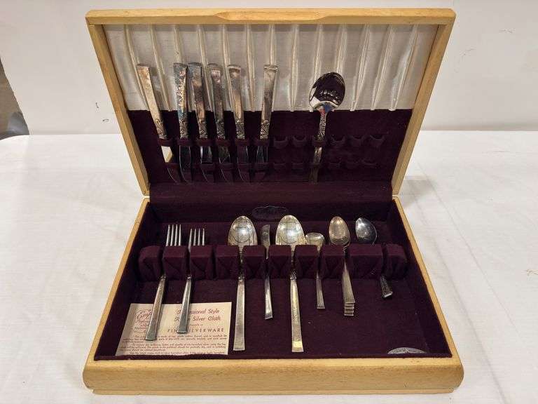 Vintage Empire Crafts Silverware Set with Box image