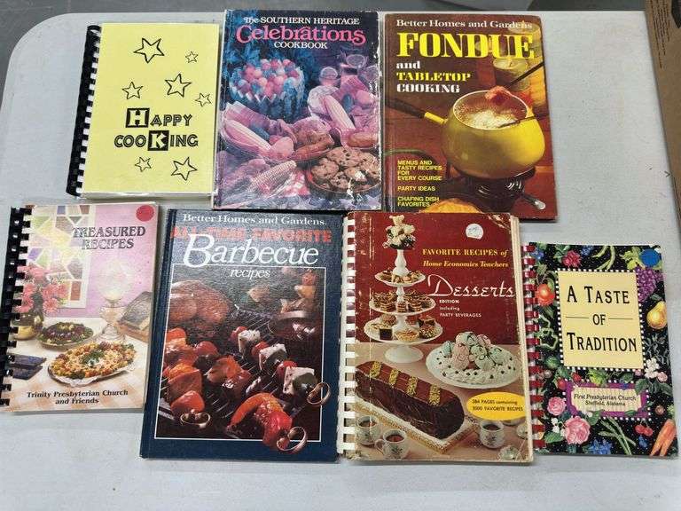 Lot of Vintage Cookbooks image