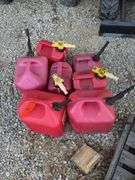 (7) Plastic Gas Jugs