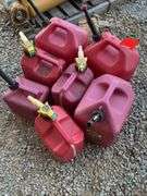 (7) Plastic Gas Jugs