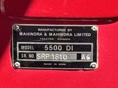 Mahindra 5500 DI Tractor, 2WD