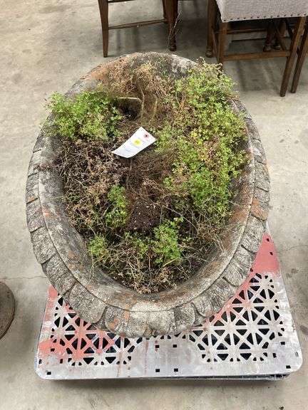 Large Concrete Garden Urn