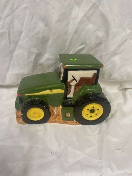 John Deere Tractor Ceramic Cookie Jar