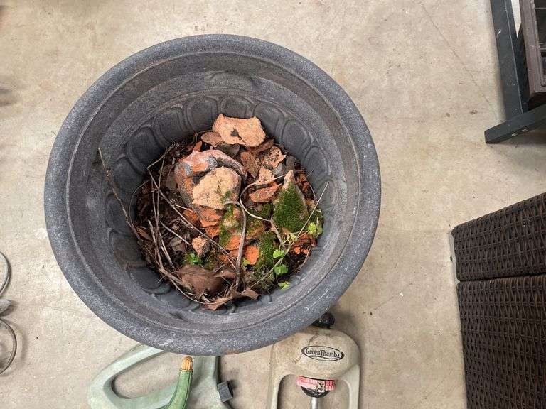 (3) Garden Pots and (4) Sprinklers