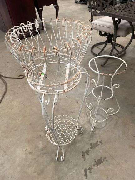 (2) Metal Plant Stands
