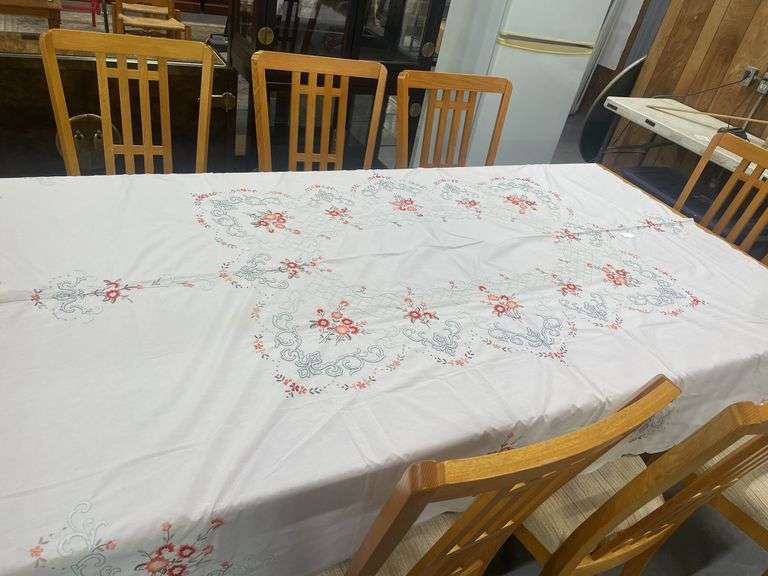 Embroidered and Crocheted Table Linens