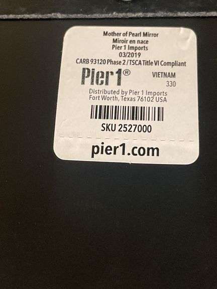 Pier 1 Imports Mother of Pearl Mirror
