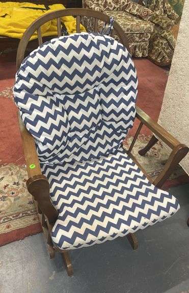Wood Rocking Chair with Cushion image