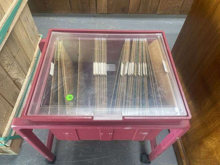Rolling File Shuttle with Hanging File Folders