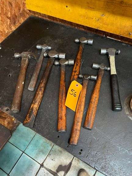 Group of Ball Peen Hammers