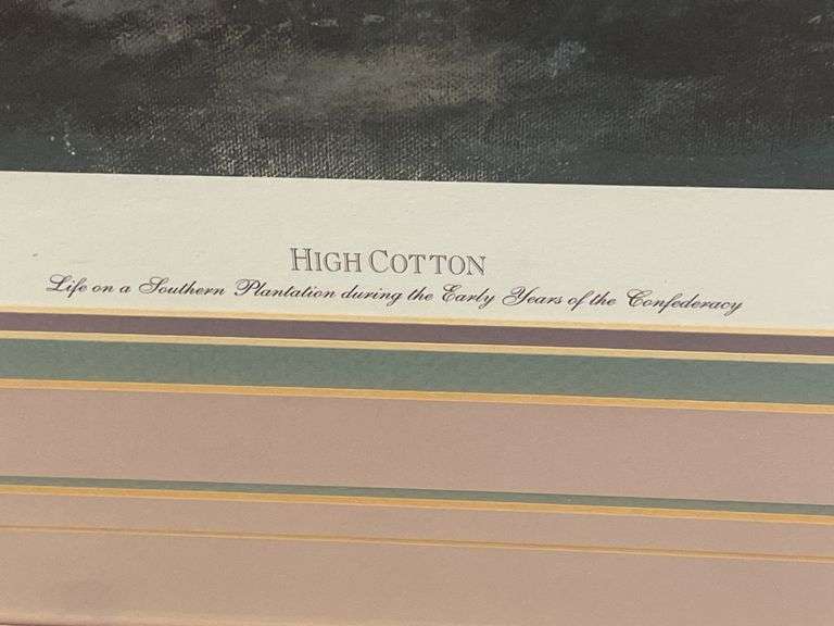 High Cotton Framed Print