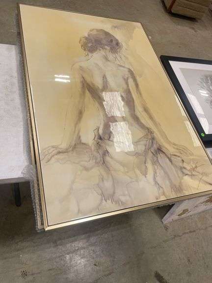 Pair of Framed Nude Study Art Prints