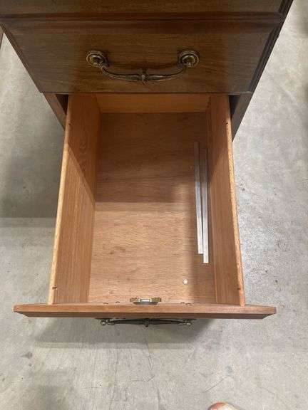 Wooden Two-Drawer File Cabinet