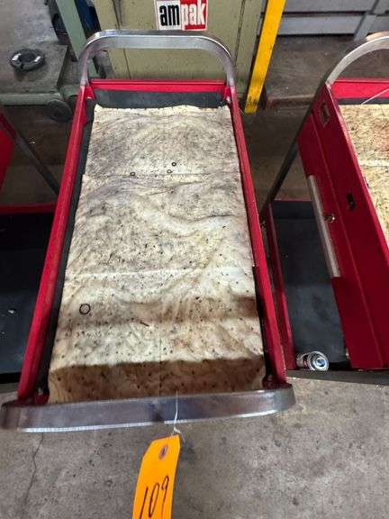 (2) Red rolling Carts
