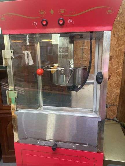 Nostalgic Popcorn Machine Cart