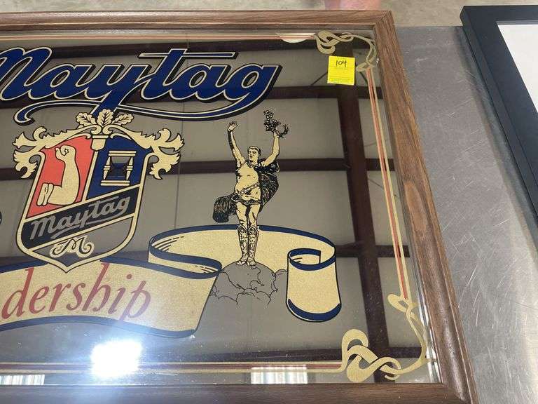 Maytag "World Leadership" Advertising Mirror