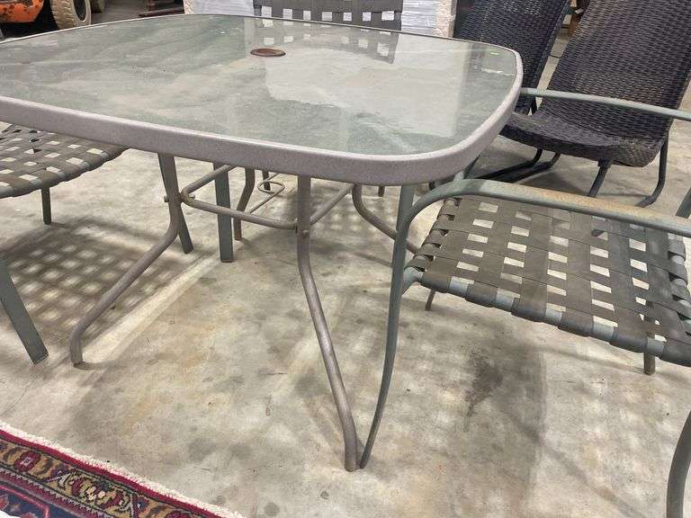 Outdoor Patio Table with Three Chairs