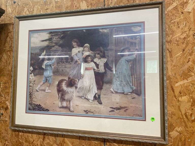 Framed "Hide and Seek" Print