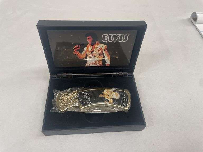 Elvis Presley Collectible Pocket Knife with Display Box image