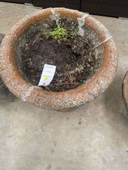Concrete Garden Planter with Cherub Base