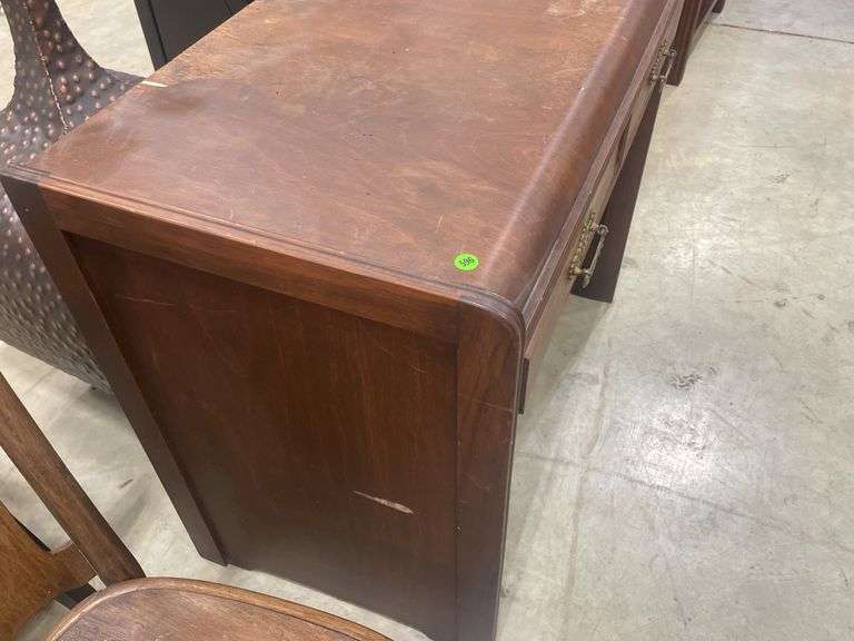Small Wood Desk with Drawers