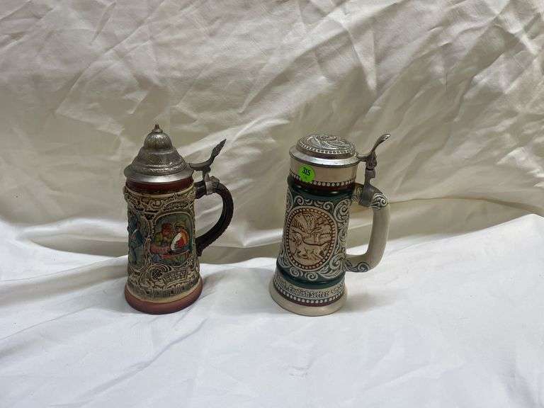 (2) Beer Stein Mugs