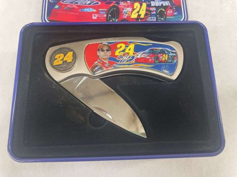 Jeff Gordon Pocket Knife with Display Tin