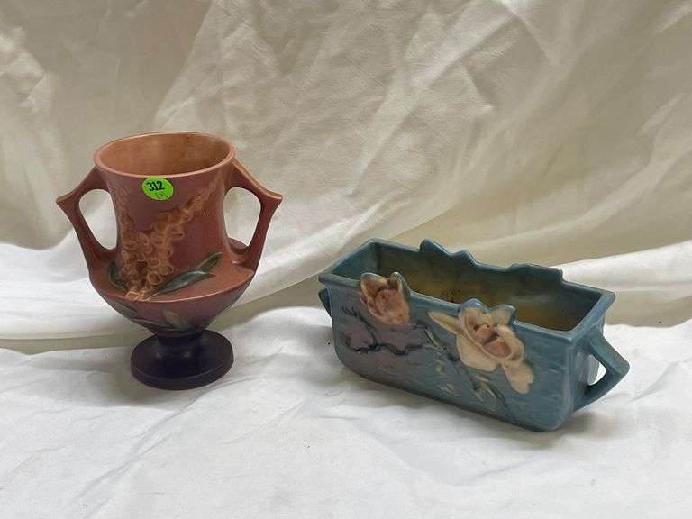 (2) Roseville Pottery Vases