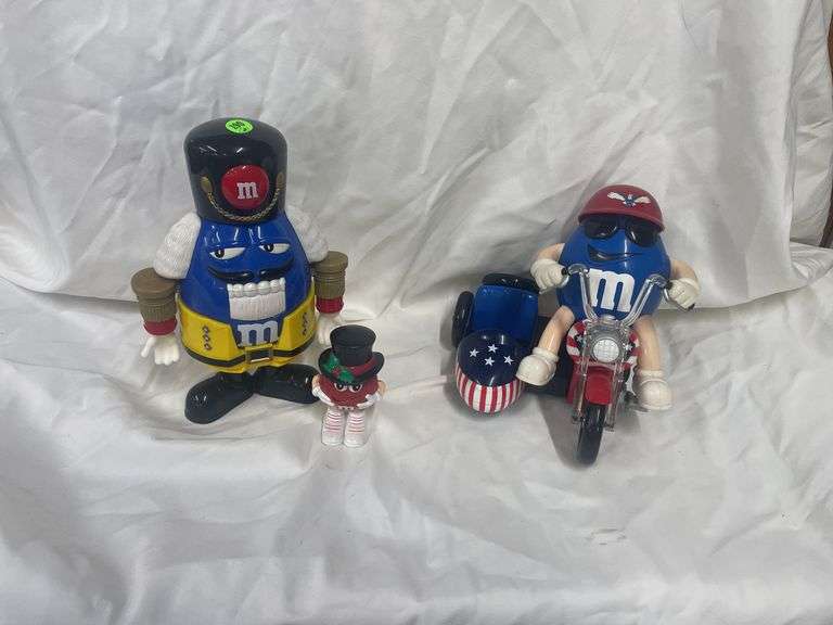 (2) M&M's Candy Dispenser Figures