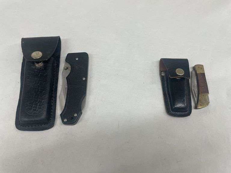 (2) Pocket Knives with Sheaths image