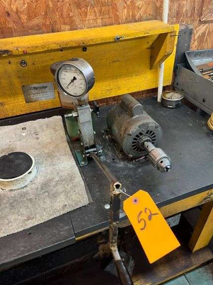 Electric Motor with Pop Pressure Tester