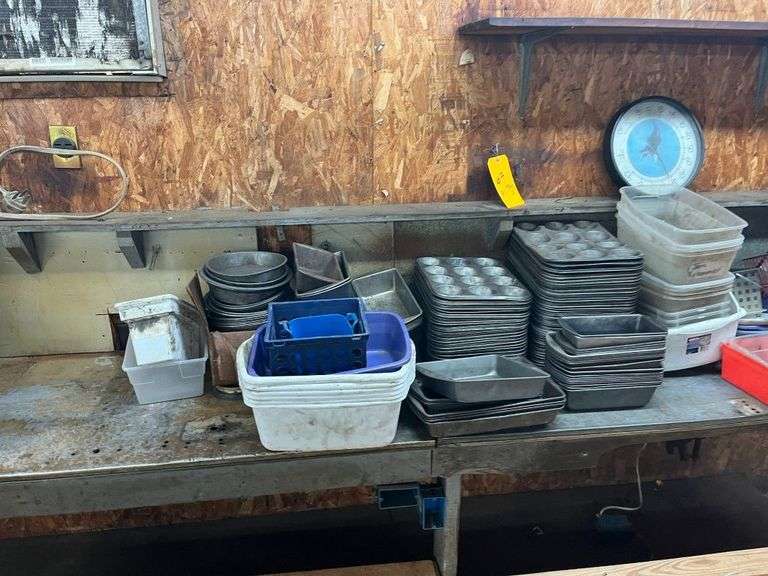 Large Group of Trays & Plastic Pans