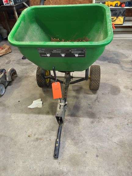 John Deere Lawn Pull-Behind Seeder