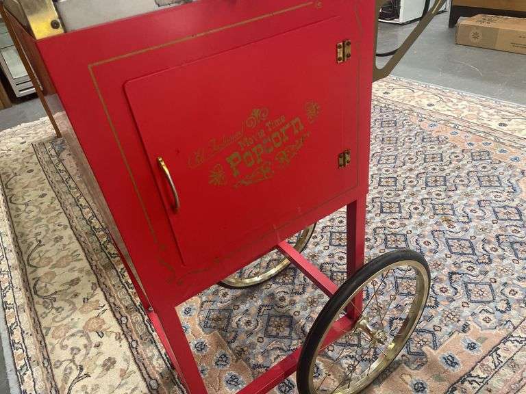 Nostalgic Popcorn Machine Cart