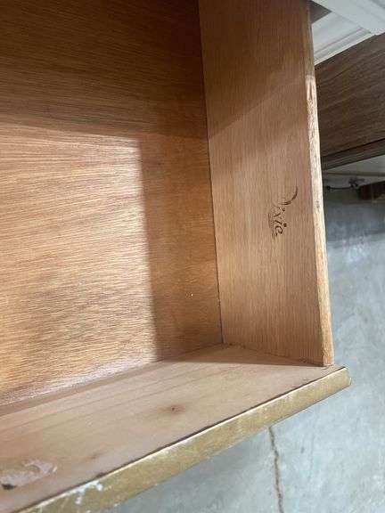 White Dixie Furniture Hutch with Drawers and Shelves