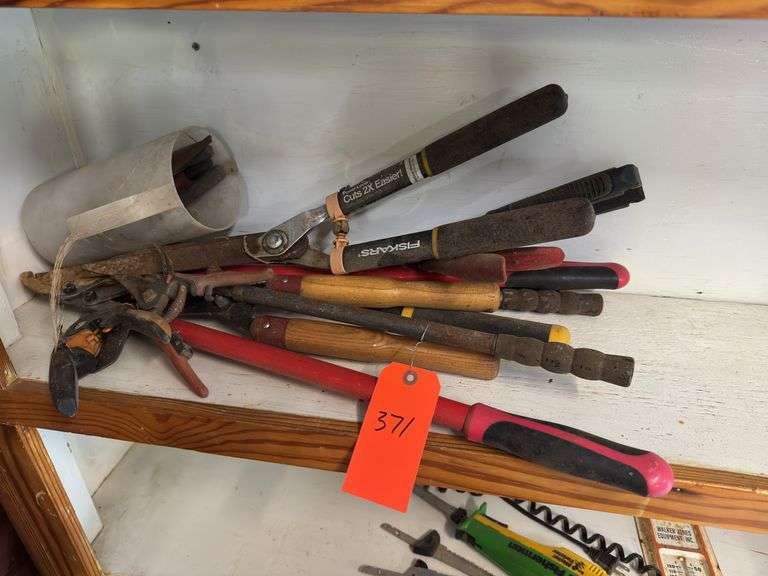 Mixed Lot of Hand Tools Including Pliers and Hedge Shears