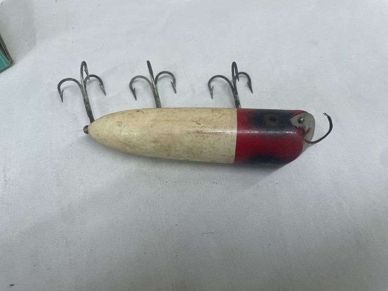(2) Heddon Dowagiac Wood Classic Fishing Lures with Boxes