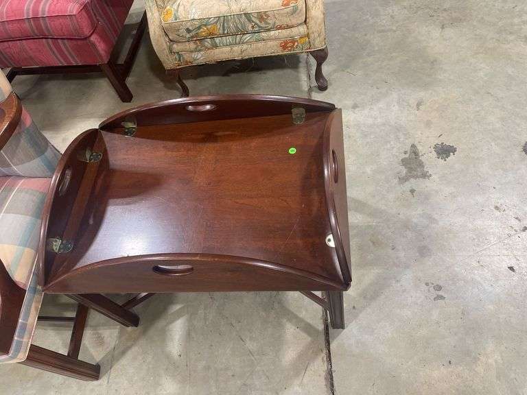 Mahogany Butlers Tray Table