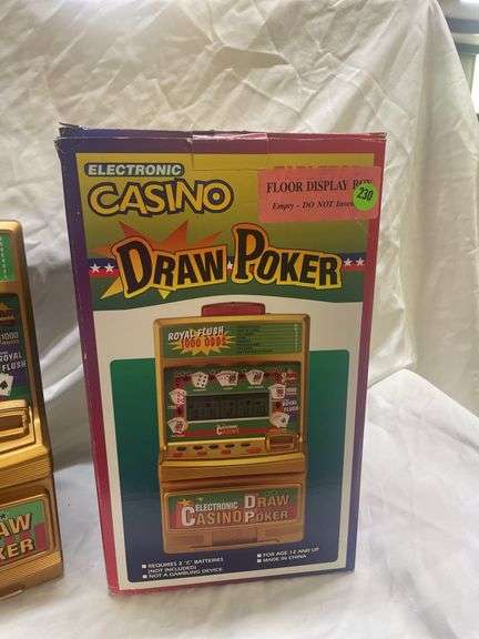 Electronic Casino Draw Poker Game
