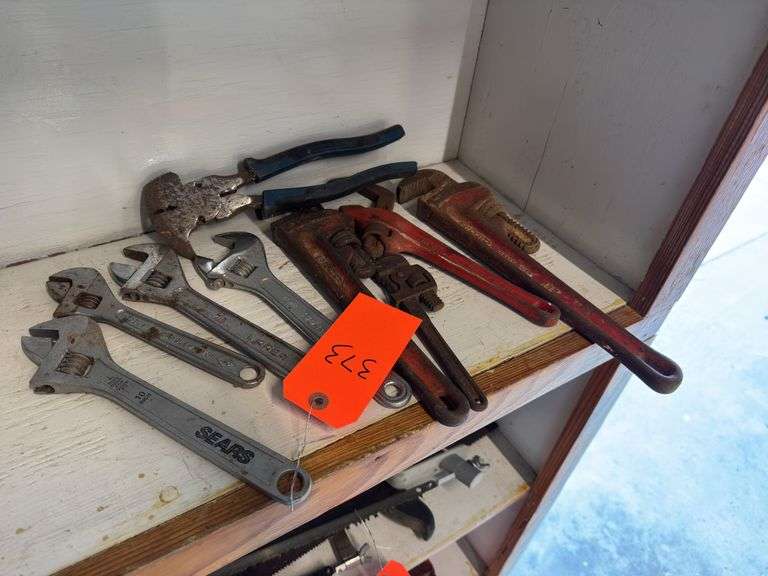Assorted Wrenches - Adjustable, Pipe, and More