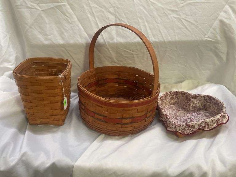 Group of Three Longaberger Baskets