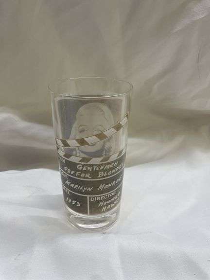 (6) Hollywood Legends Movie Star Glass Collection