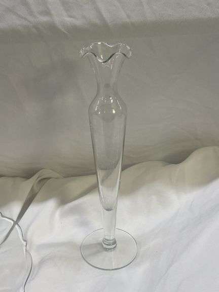 Glass Tray and Vase