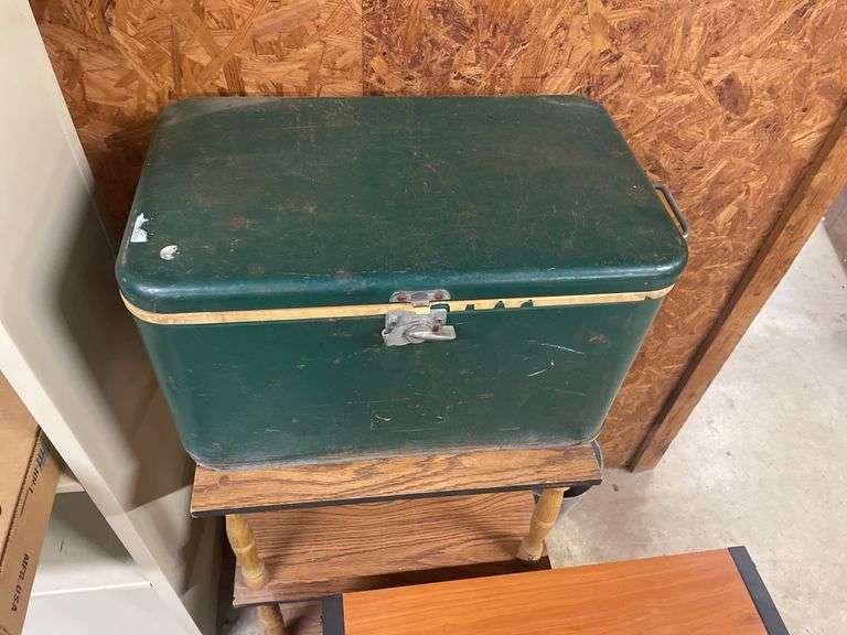 Large Green Cooler with Handle and Spigot