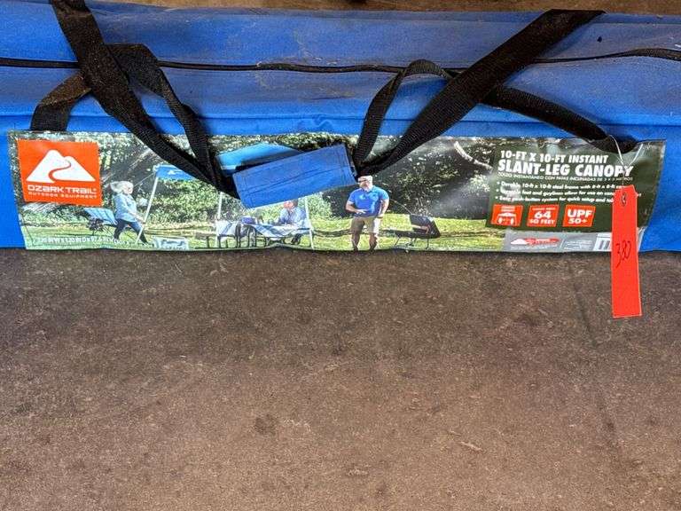 Ozark Trails 10ft x 10ft Instant Slant-Leg Canopy