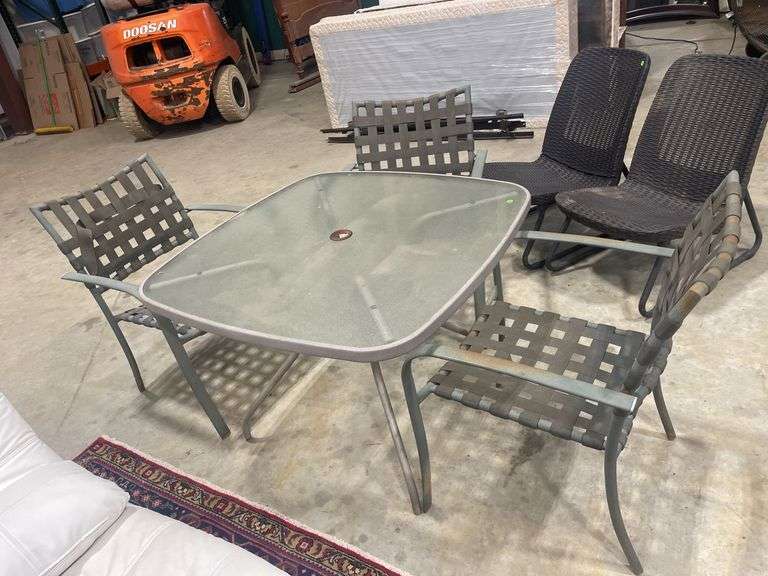 Outdoor Patio Table with Three Chairs